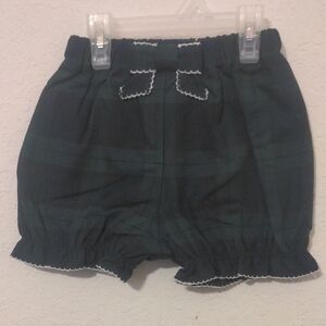 TBBC Natalie Knickers Girls Green & Blue Plaid. Size 6 NWT
